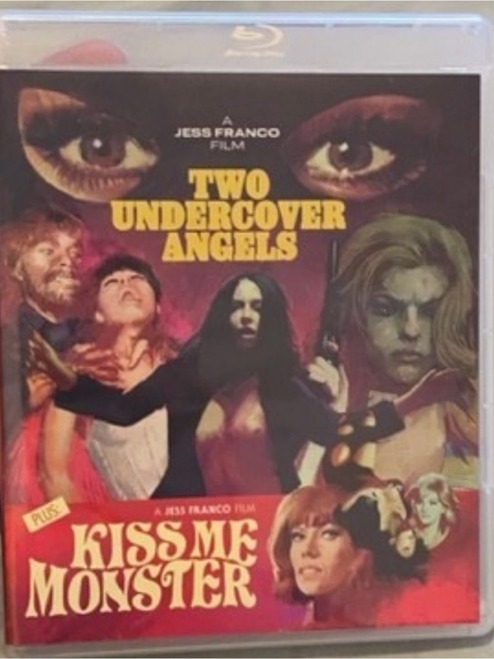 #1999**Two Undercover Angels / Kiss Me Monster Blu‑ray — Retro Illustrated Cover